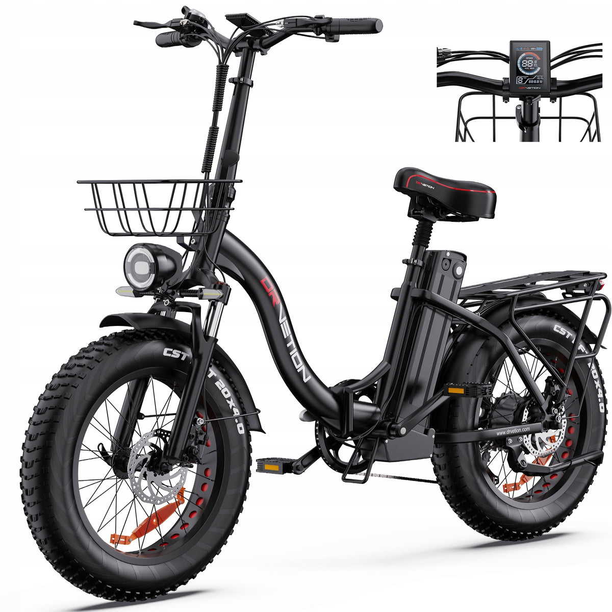 Electric vehicles DRVETION CT20 750W 55km/h 75km 48V 20AH 20" fat tire