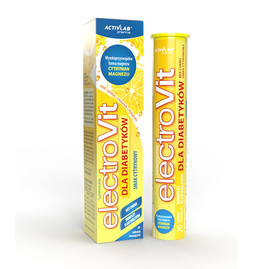 ElectroVit for diabetics 20 tabl. effervescence lemon, Activlab