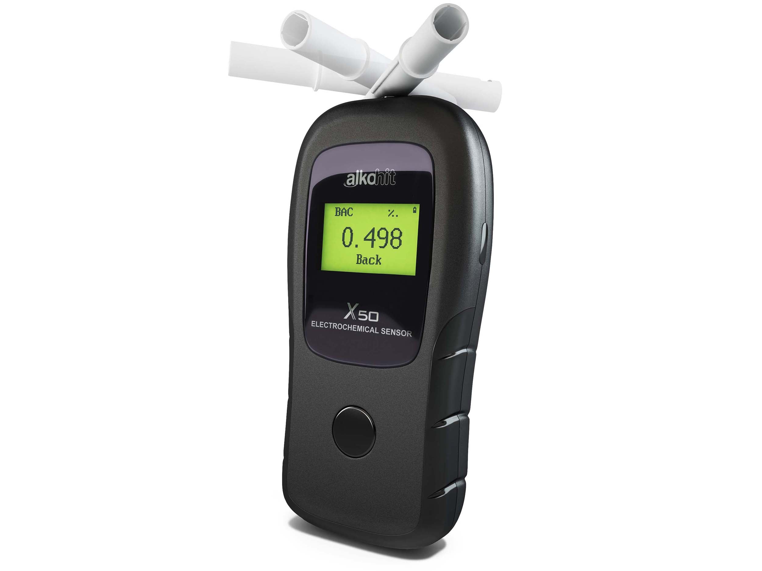 Electrochemical breathalyzer Alkohit X50 Calibration!! Batteries included yes