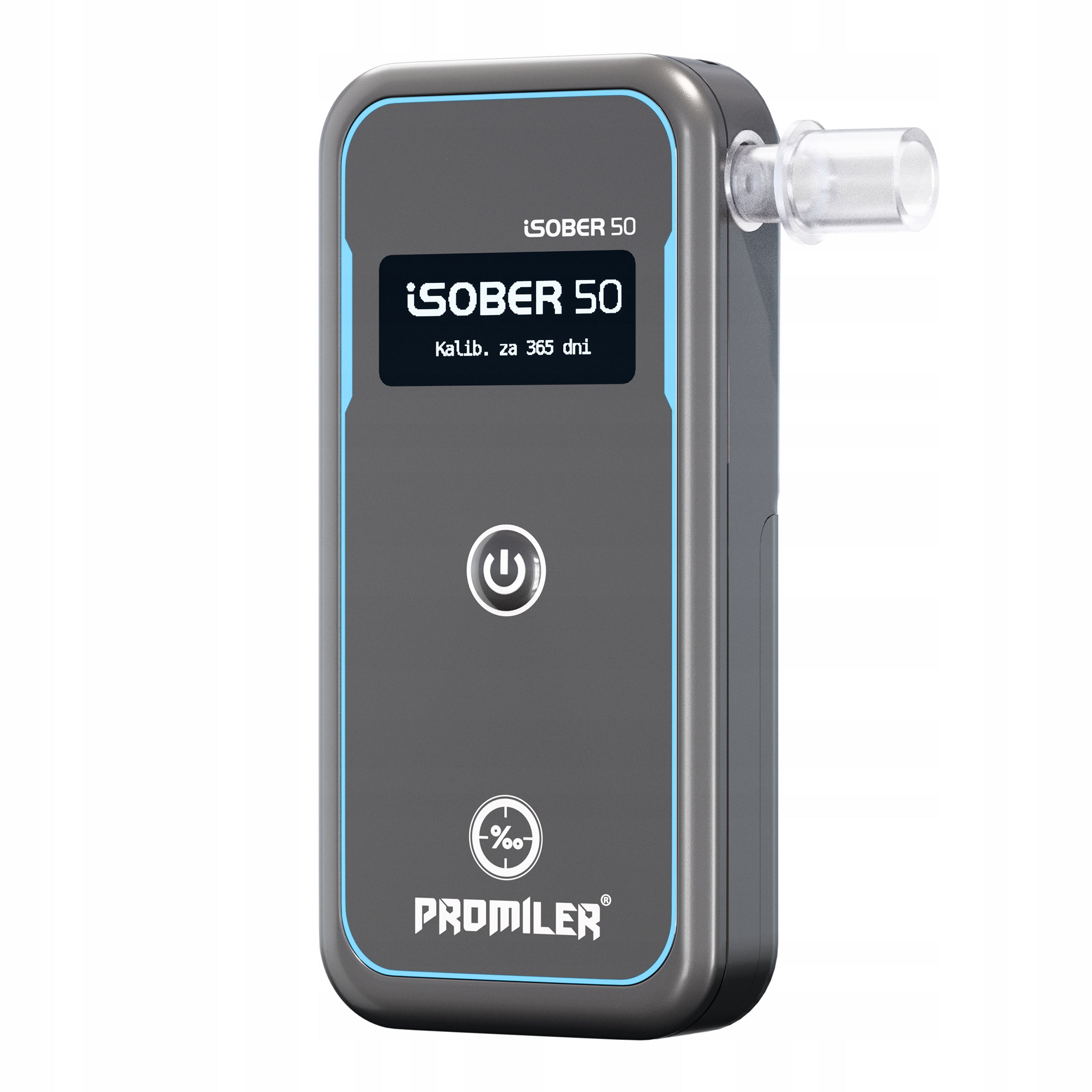 Electrochemical breathalyzer PROMILER iSOBER 50 CALIBRATION + MOUTHPIECES OLED screen Manufacturer code ALKOMAT PROMILER iSOBER 50