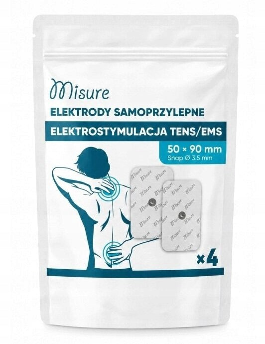 Electrode MISURE 5 x 9 cm Snap 3.5 mm (4 pcs.) Brand Misure