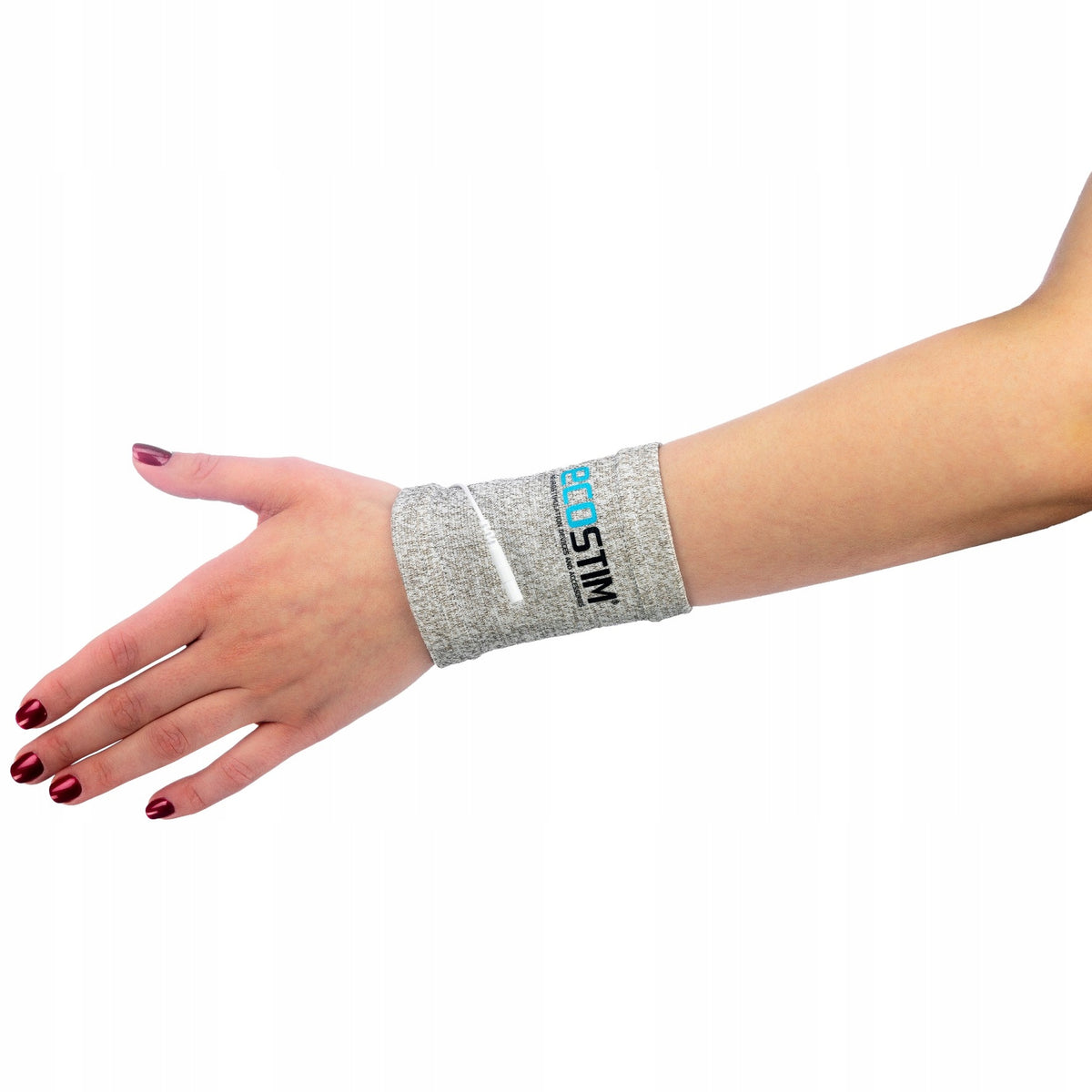 Electrode Textile Wristband Silver Cord TENS/EMS Batteries included no