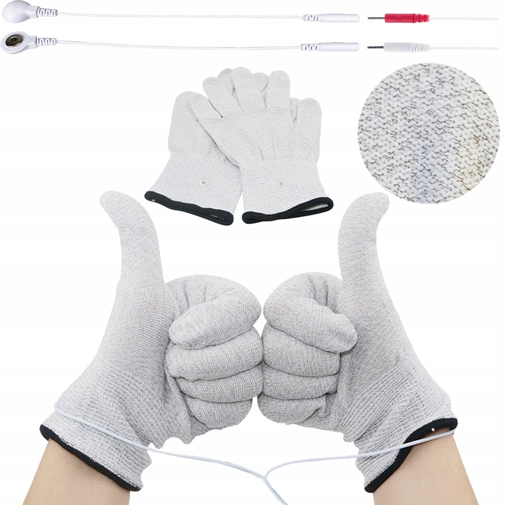 Electrode conductive gloves TENS EMS electrostimulator rehabilitation Packaging status original