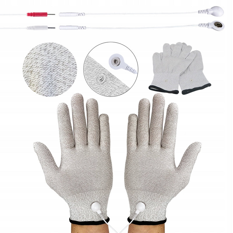 Electrode conductive gloves TENS EMS electrostimulator rehabilitation