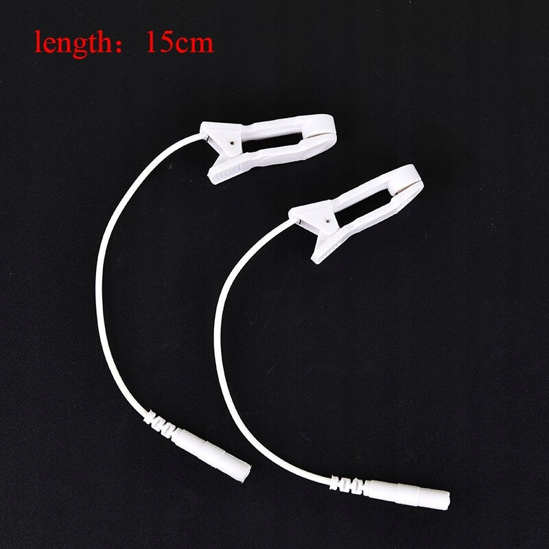 Electrodes TENS ear clip pin 2 mm Batteries included no