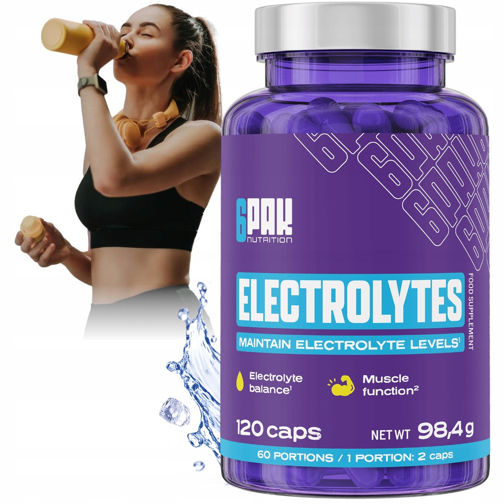 Electrolytes 120 Kaps Forte Complex Magnesium Potassium Zinc Chloride Muscle Strength