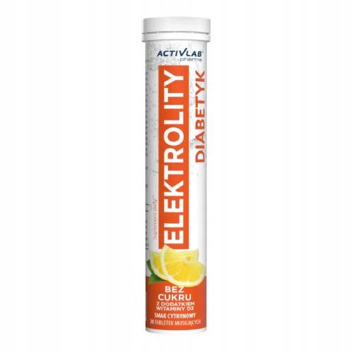 Electrolytes Diabetic lemon flavour, immunity ActivLab Pharma 20 tablets