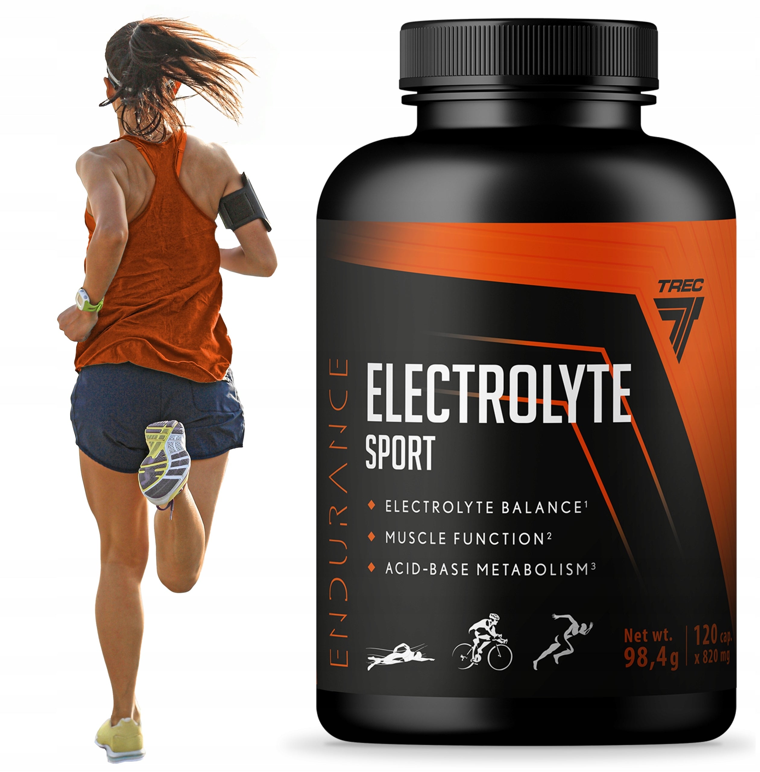 Electrolytes TREC Premium Complex Magnesium Potassium Zinc Calcium Sodium Minerals 120 k