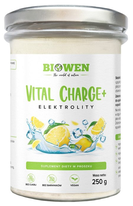 Electrolytes Vital Charge+ Biowen 250 g lemon HYDRATION + Freebie Expiration date at least six months from the date of purchase