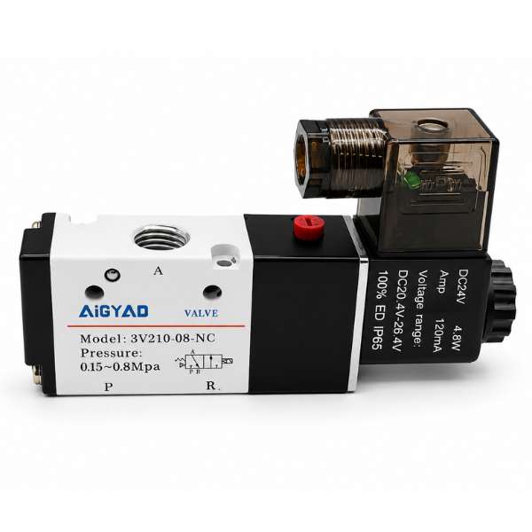 Electromagnetic pneumatic valve