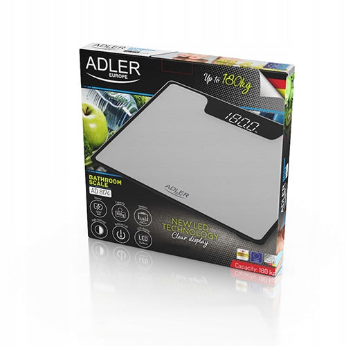 Electronic Bathroom Scale Glass LED 180kg Packaging status original