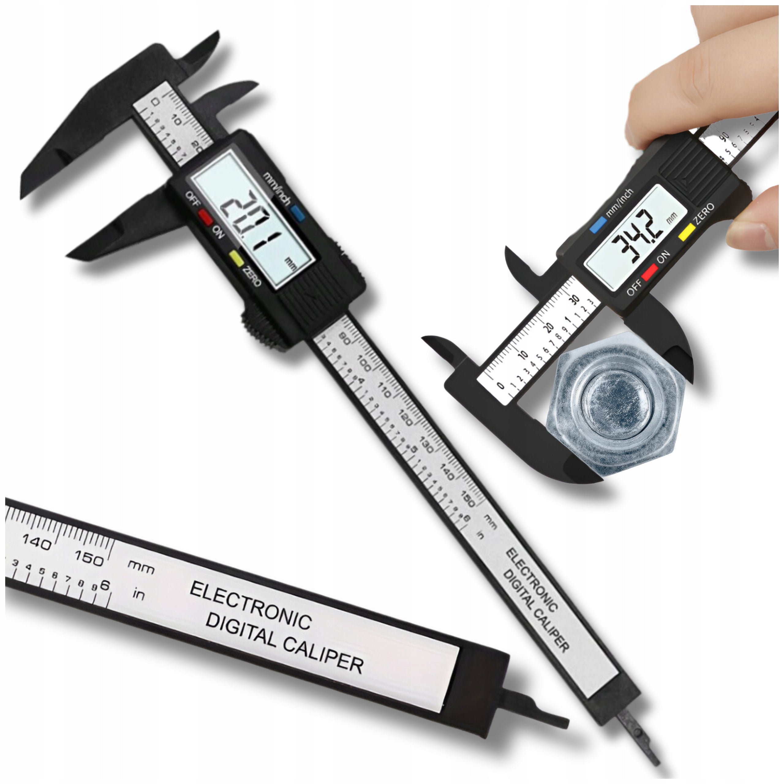Electronic Caliper 150mm Digital Measuring LCD House Workshop