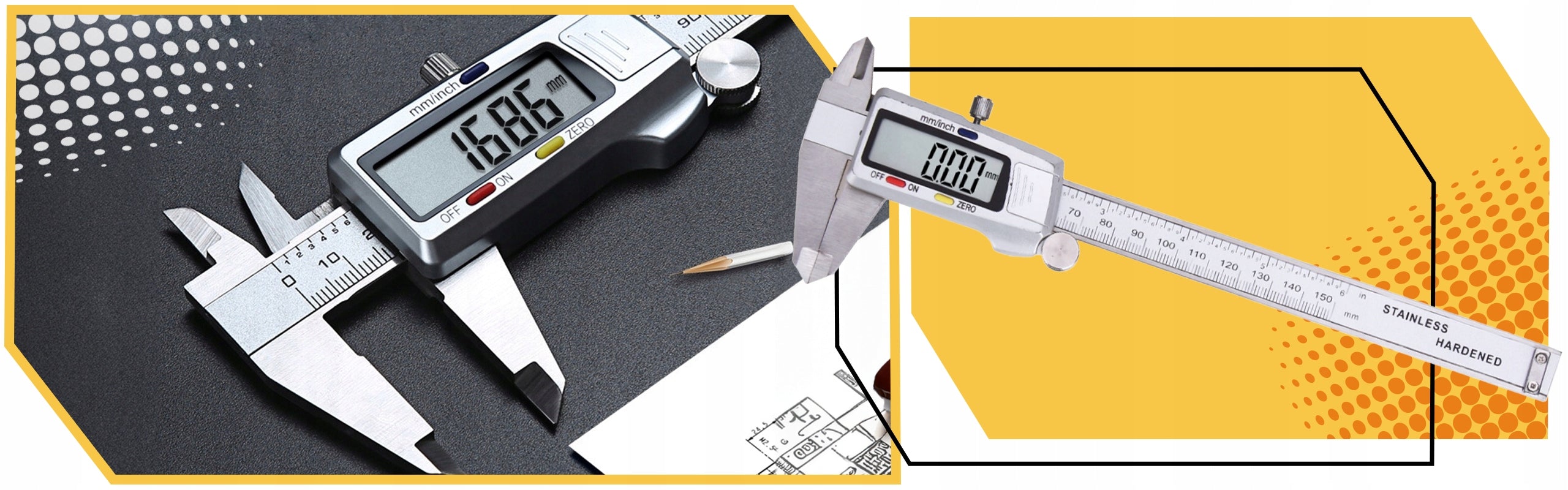 Electronic Caliper Workshop Steel Digital ACCURATE 0-150mm CASE Batteries included yes