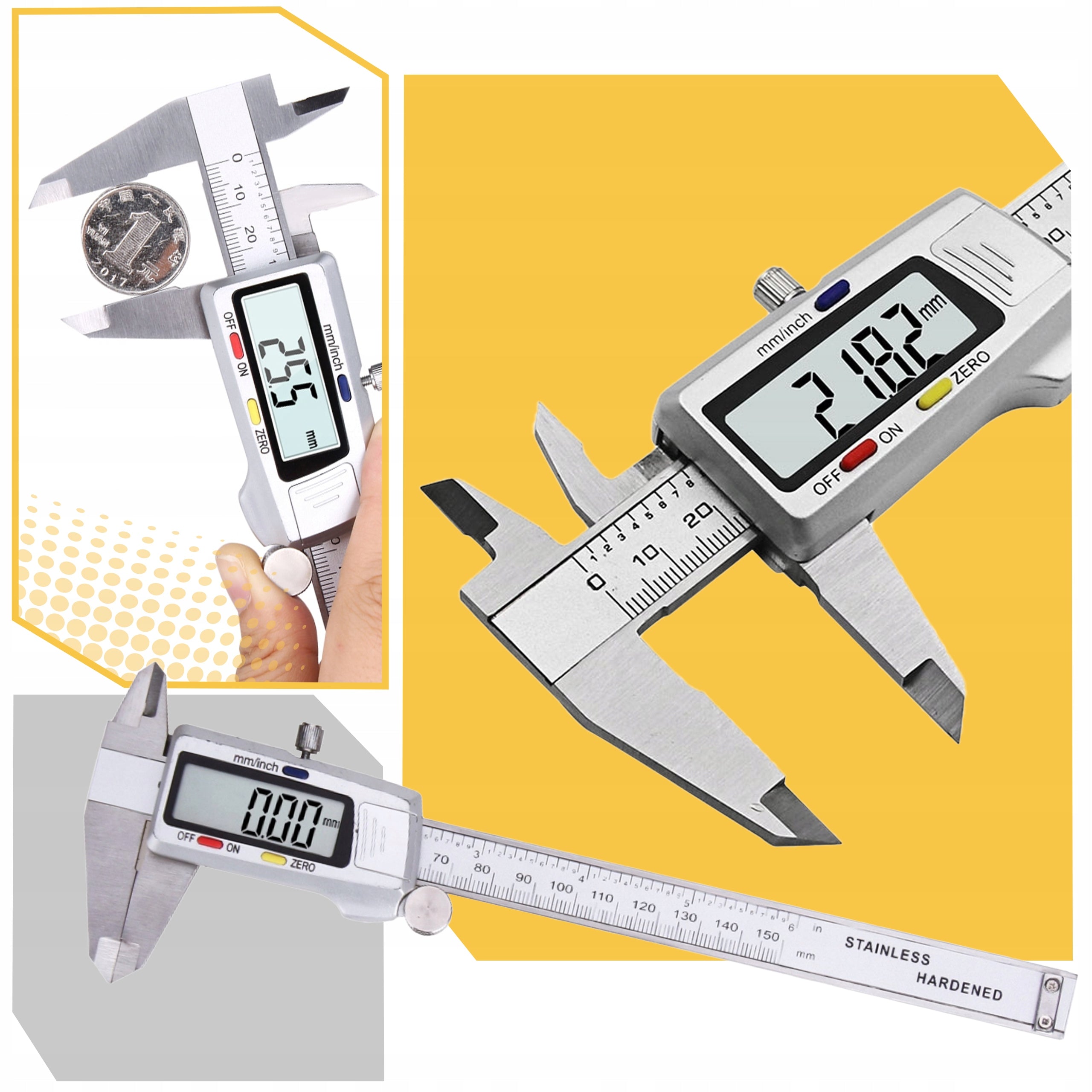 Electronic Caliper Workshop Steel Digital ACCURATE 0-150mm CASE Manufacturer code LCD Precyzyjna Przyrząd Pomiarowy Nierdzewna