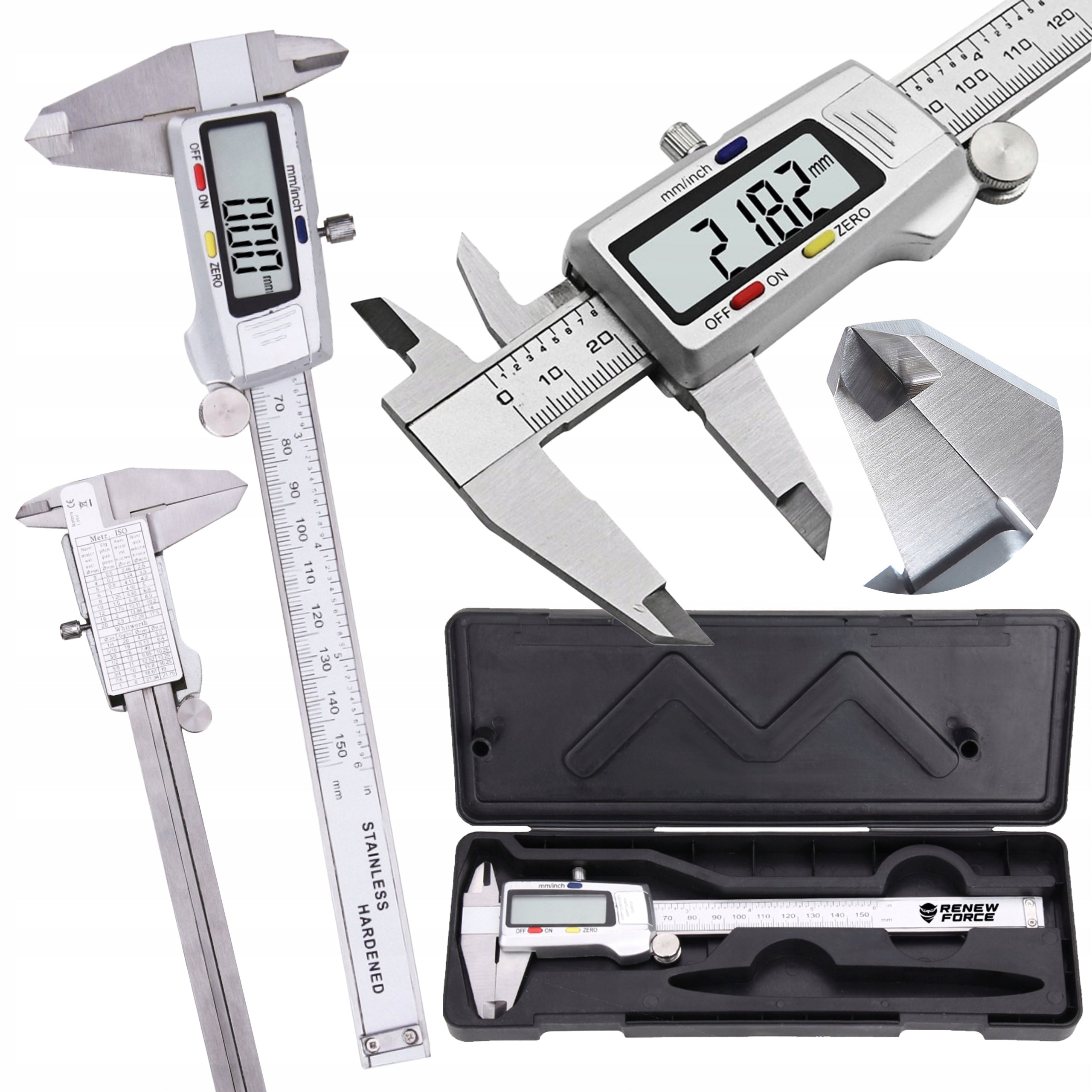 Electronic Caliper Workshop Steel Digital ACCURATE 0-150mm CASE Product weight with unit packaging 0.187 kg