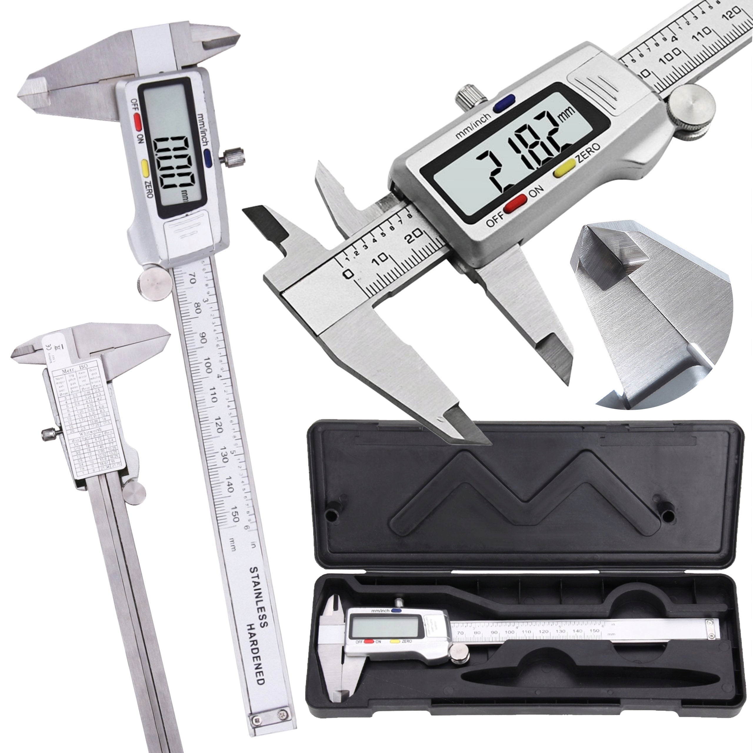 Electronic Caliper Workshop Steel Digital ACCURATE 0-150mm CASE