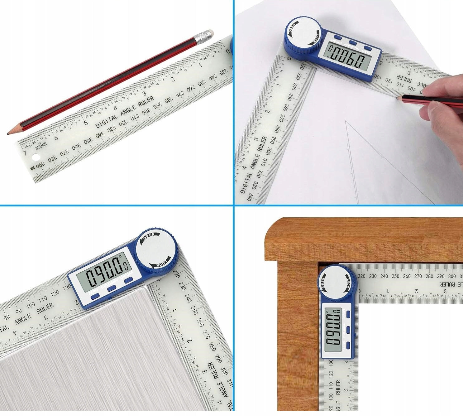 Electronic Digital Protractor 200mm 360° Manufacturer code Kątomierz Elektroniczny Cyfrowy 200mm 360°