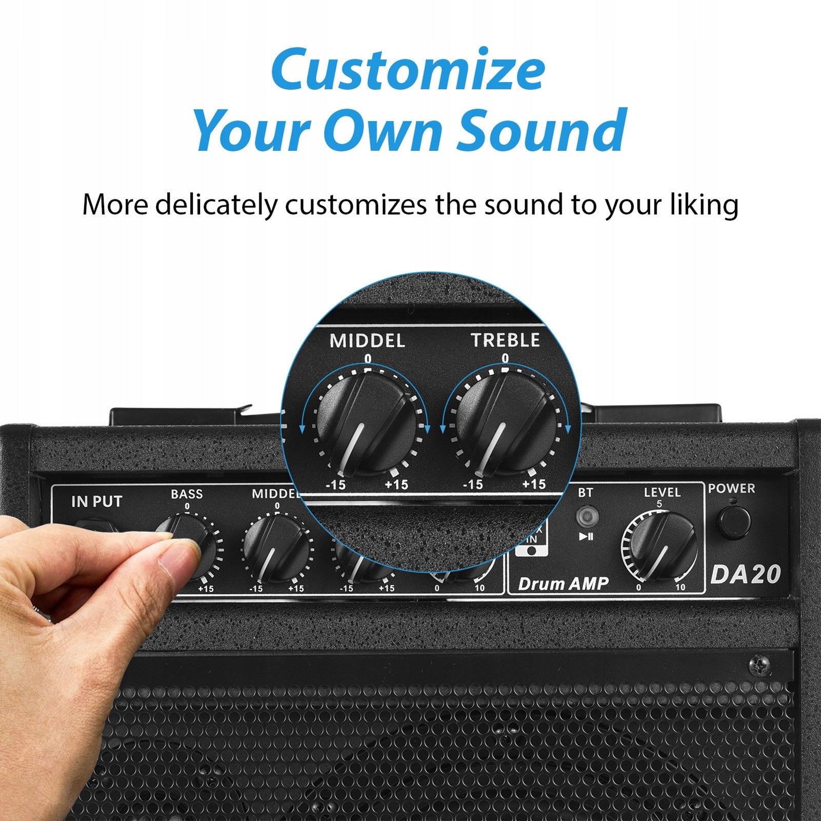Electronic Drum Speaker Portable BT Practice Amplifier 5N Brand no brand