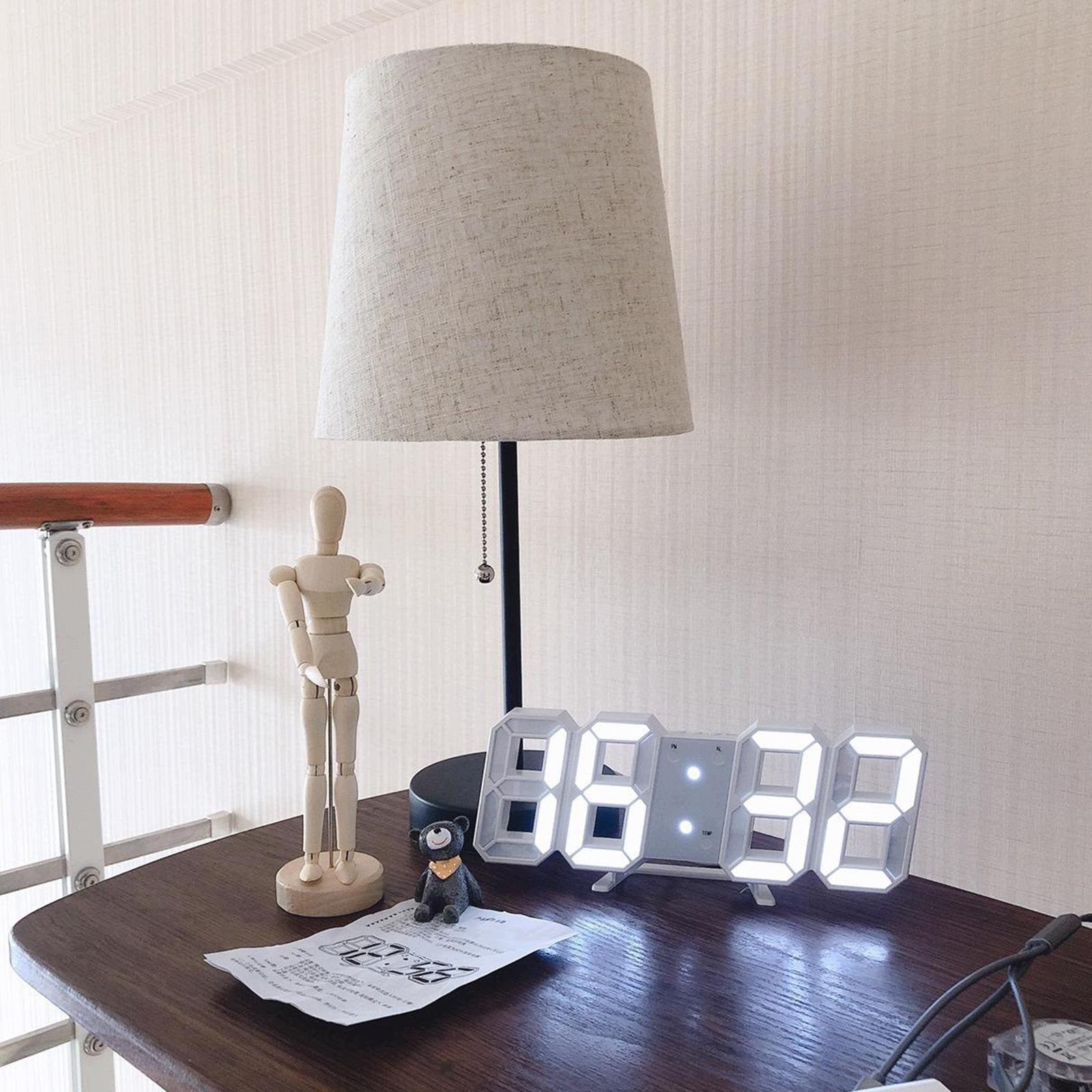 Electronic LED Digital , Clock, 12/ Temperature Nightlight Need Living
