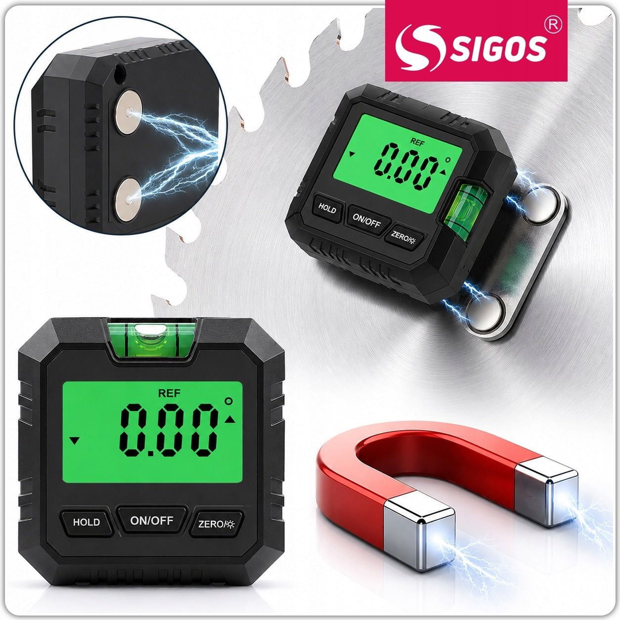 Electronic Protractor Digital Level with Magnet Construction Carpentry Manufacturer code AS-qjysp