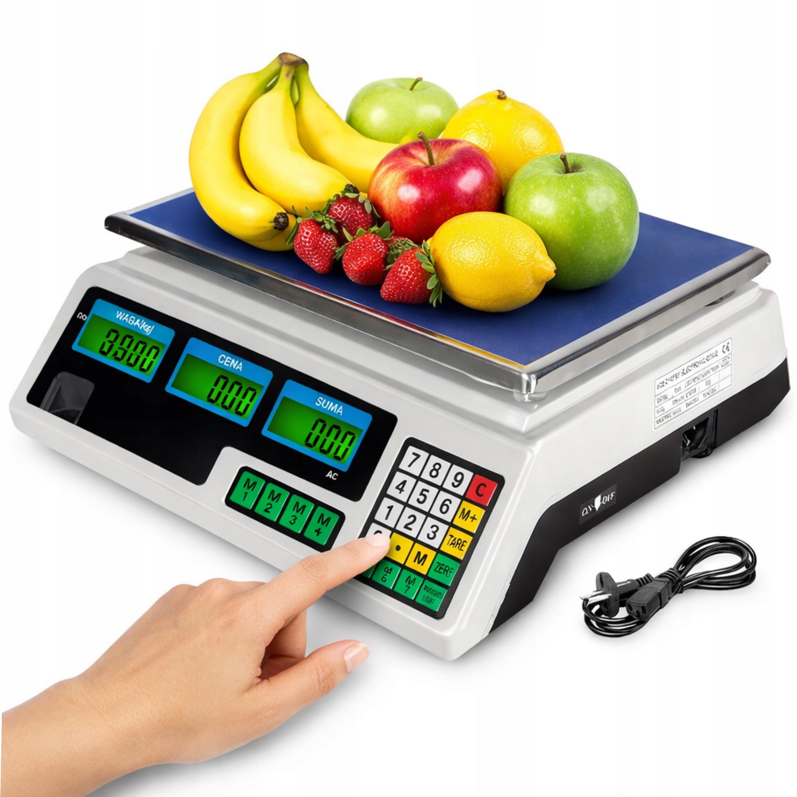 Electronic Storage Scale 40kg Rechargeable LCD LED