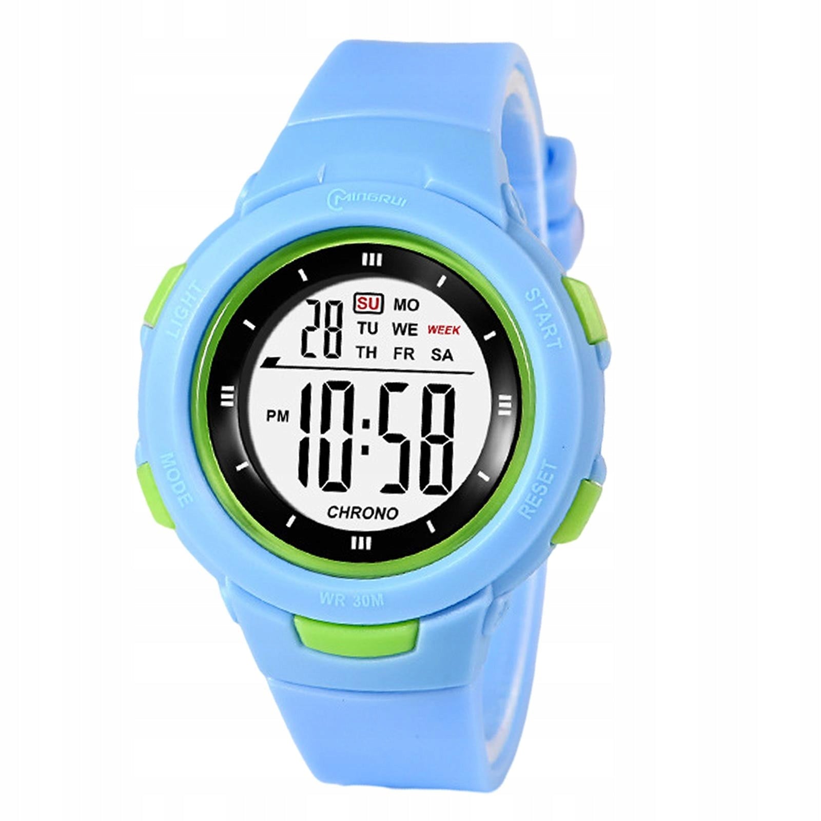 Electronic Watch Boys Girls Kids Blue Brand Blesiya