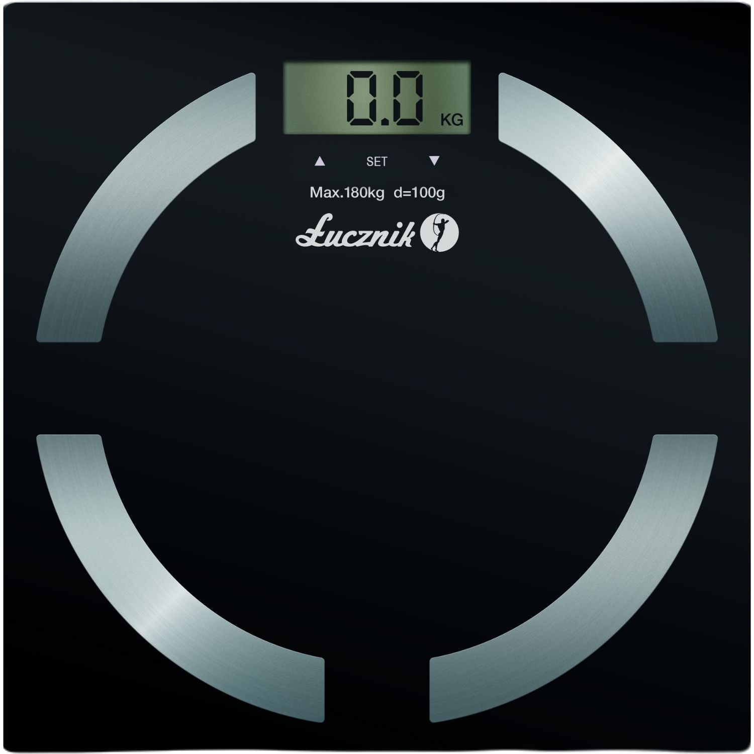 Electronic analytical bathroom scale Łucznik BS-11 B black up to 180kg