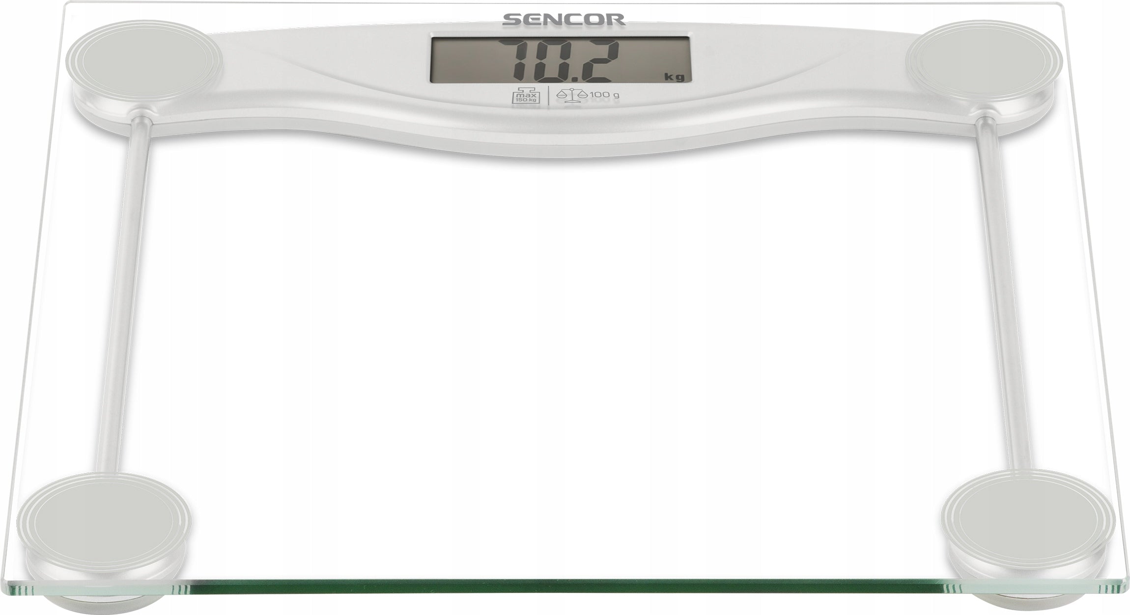Electronic bathroom scale Sencor Slim design 150kg tempered glass Manufacturer code SBS 113SL