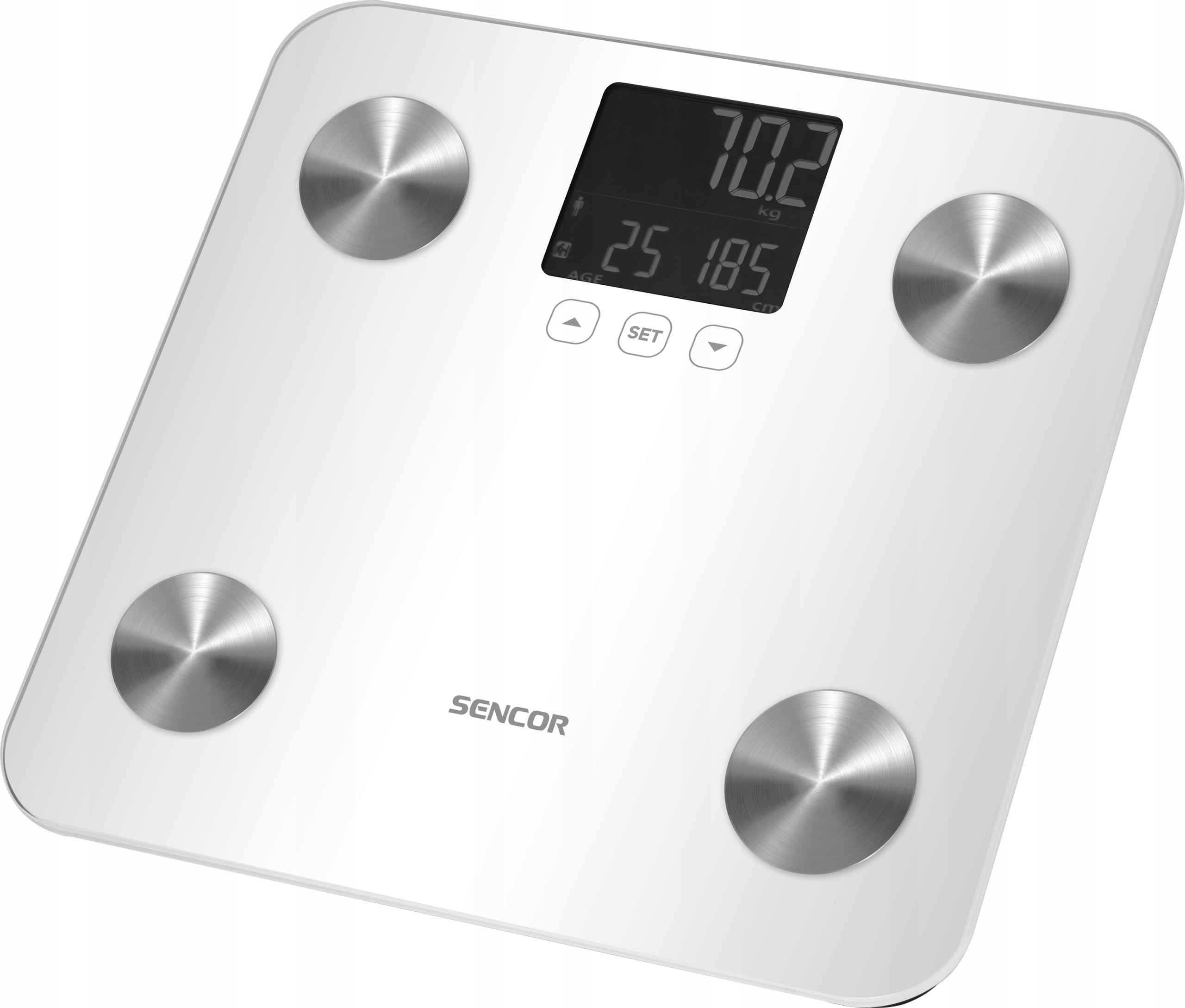 Electronic bathroom scale Sencor fitness SBS6025WH Slim 180kg BMI glass Manufacturer code SBS 6025WH