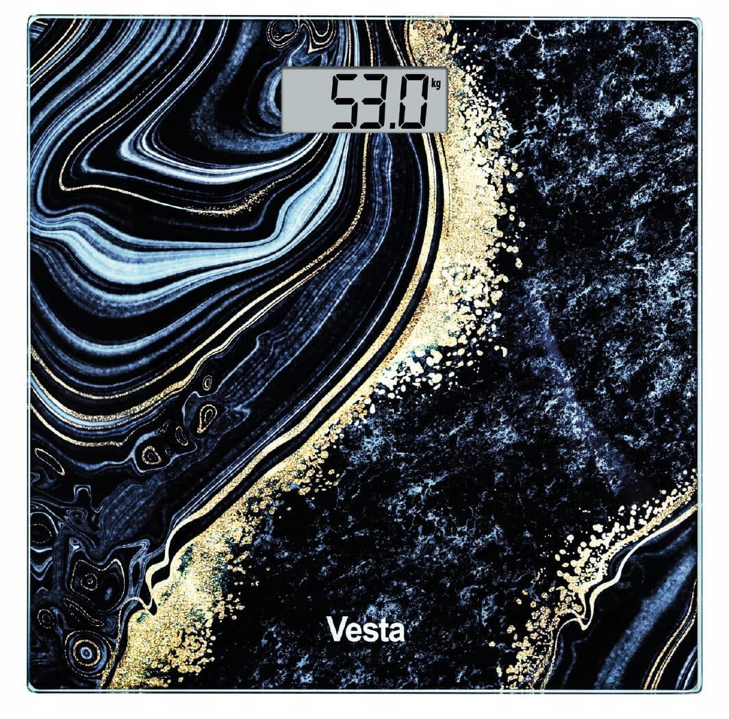 Electronic bathroom scale Vesta EBS02B up to 150 kg Tempered glass