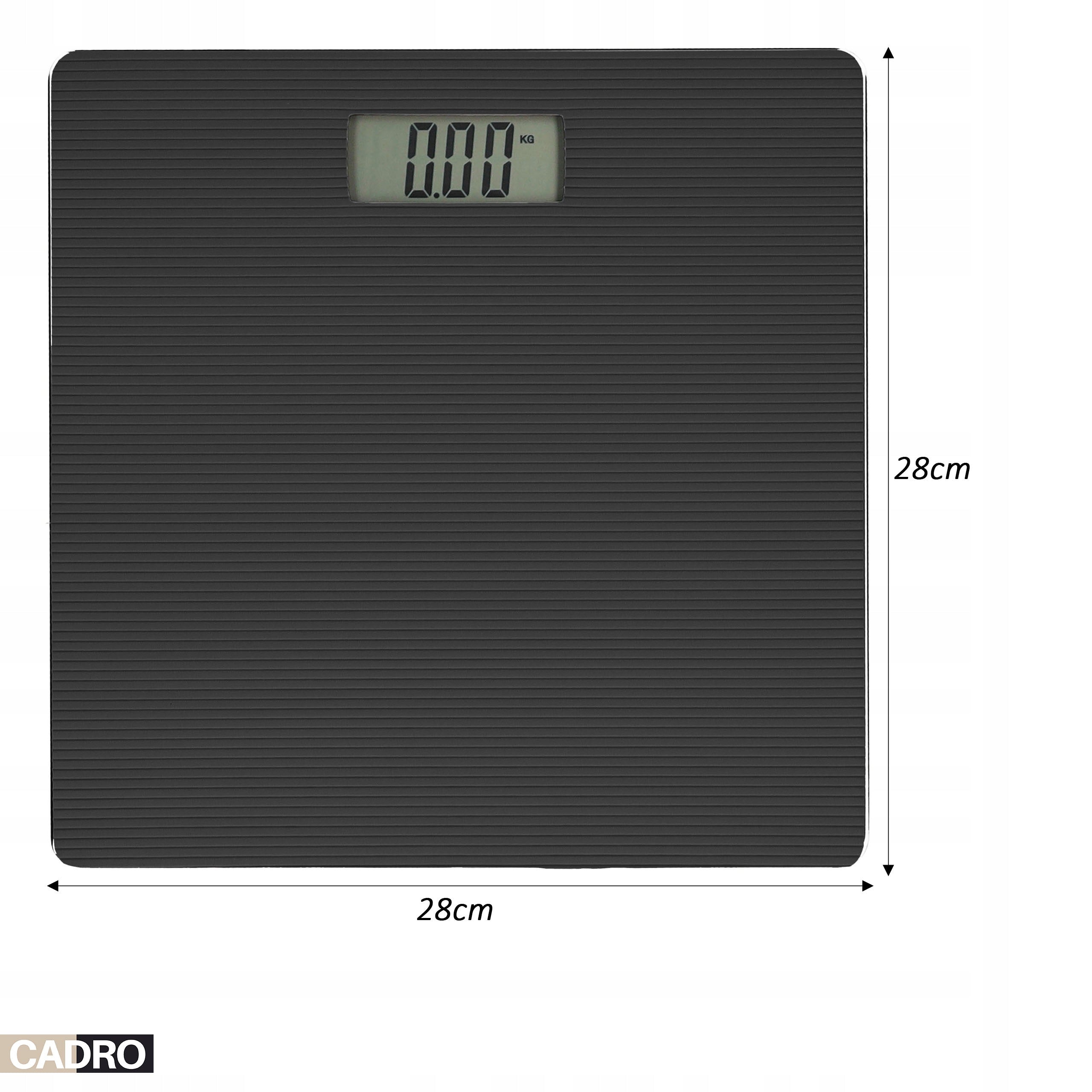 Electronic bathroom scale accurate to 180 kg glass black Packaging status original