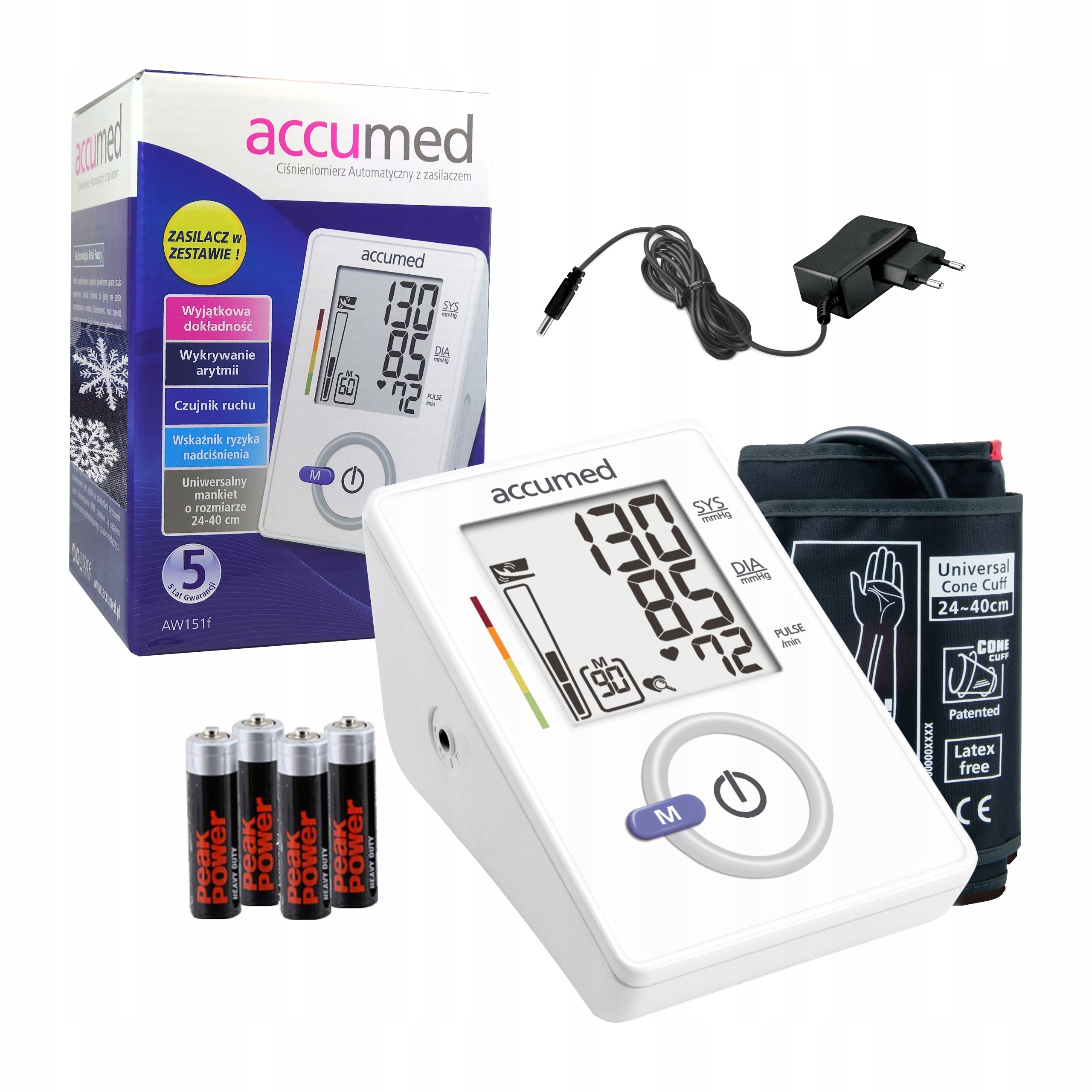Electronic blood pressure monitor Accumed AW151f