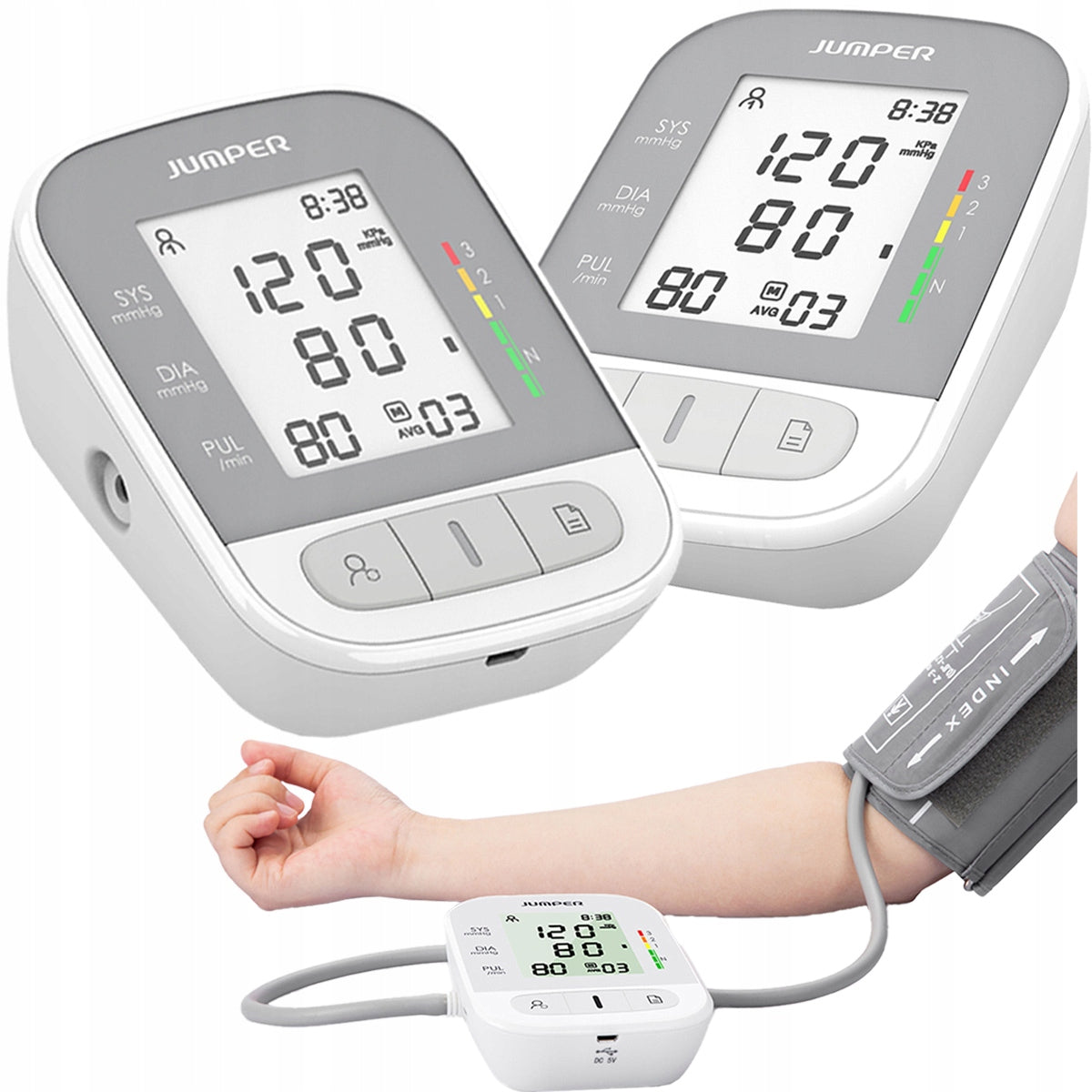 Electronic blood pressure monitor Jumper JPD-HA210 for medical arm