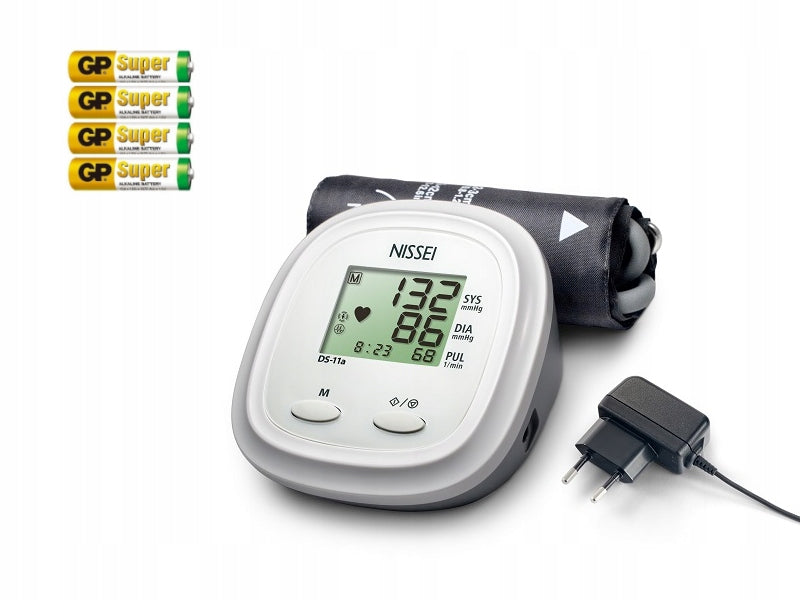 Electronic blood pressure monitor Nissei DS-11A for shoulder with charger