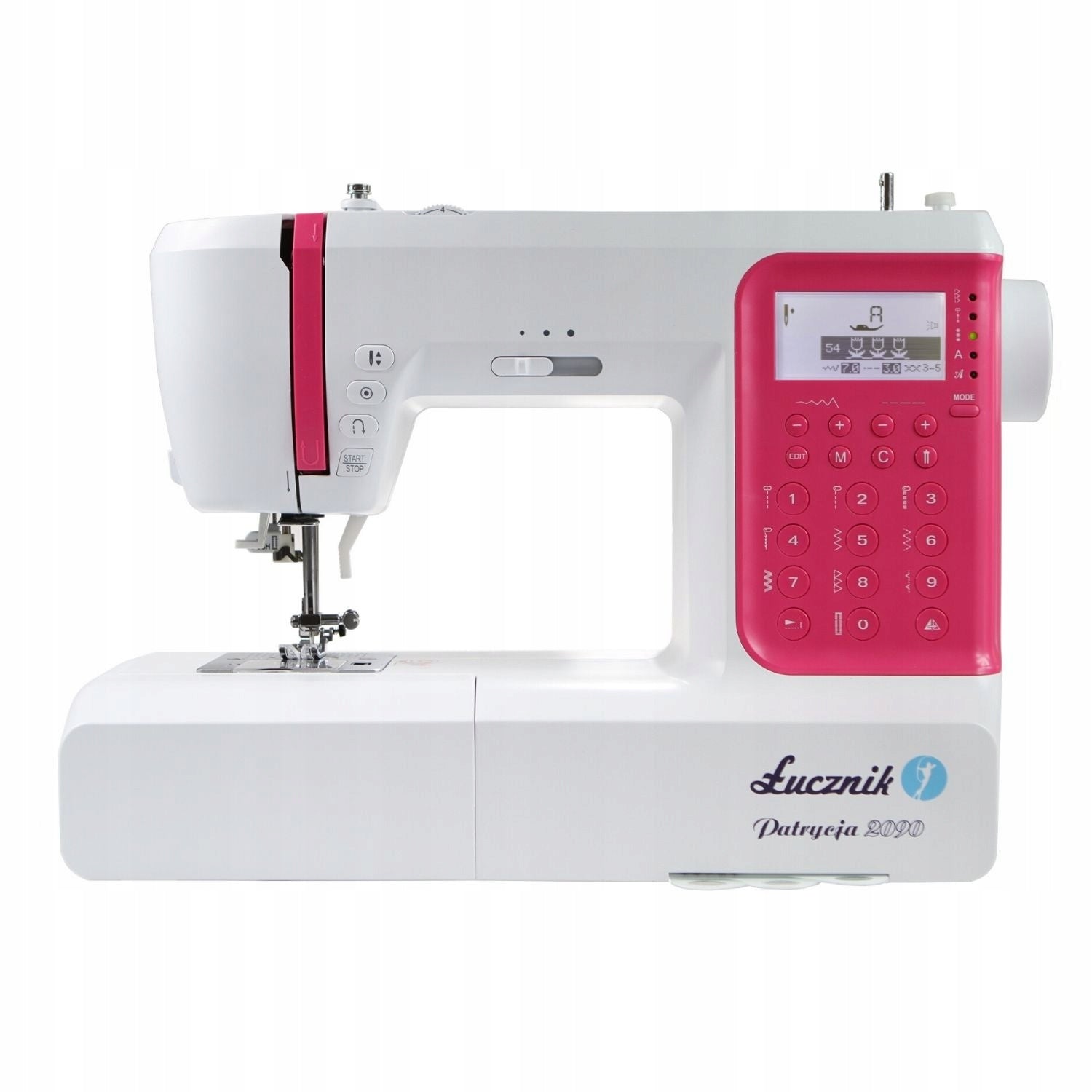 Electronic home sewing machine Patrycja 2090 198 stitch number letter Packaging status original