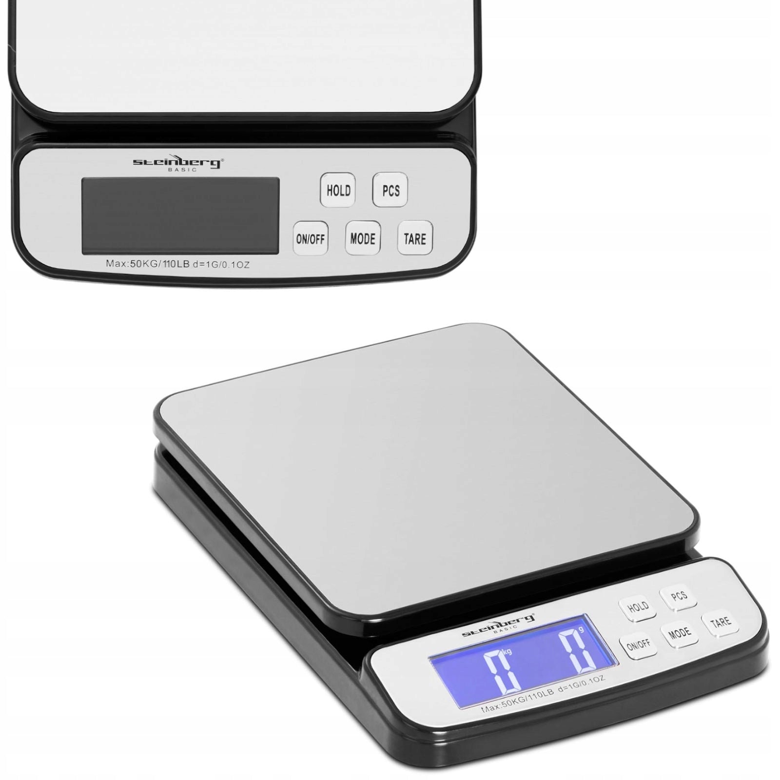 Electronic mail scale for packages and letters lcd range 50 kg 1 g