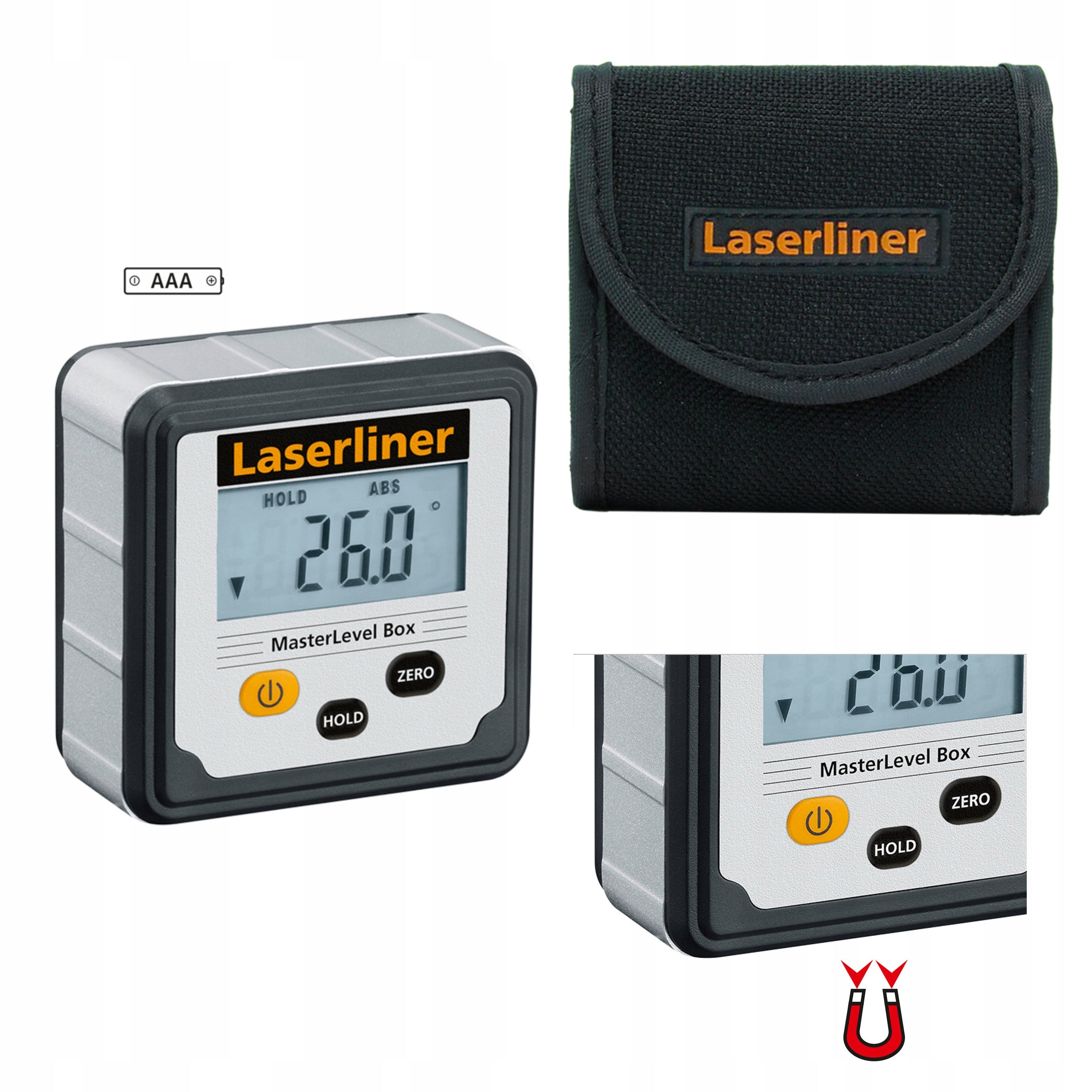Electronic protractor incline level Laserliner