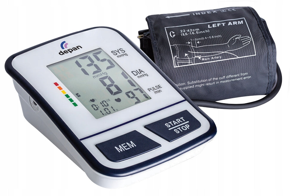 Electronic shoulder blood pressure monitor with power supply, Depan