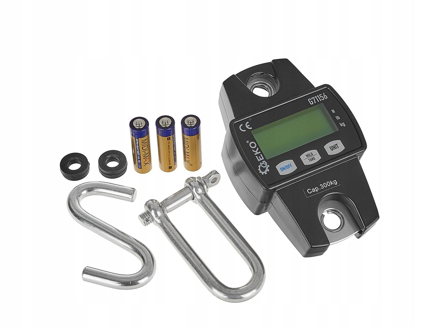 Electronic storage hook scale 300kg Batteries included no