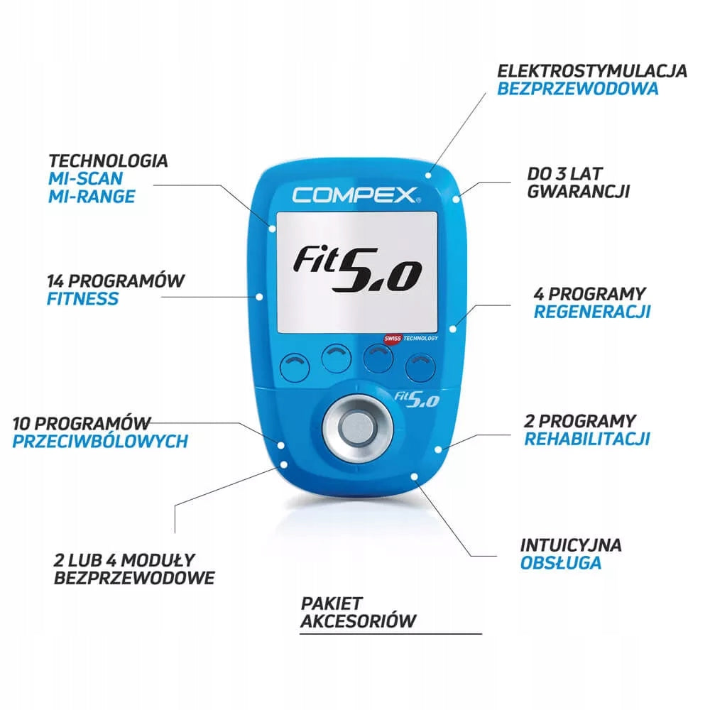 Electrostimulator Compex FIT 5.0 Color blue