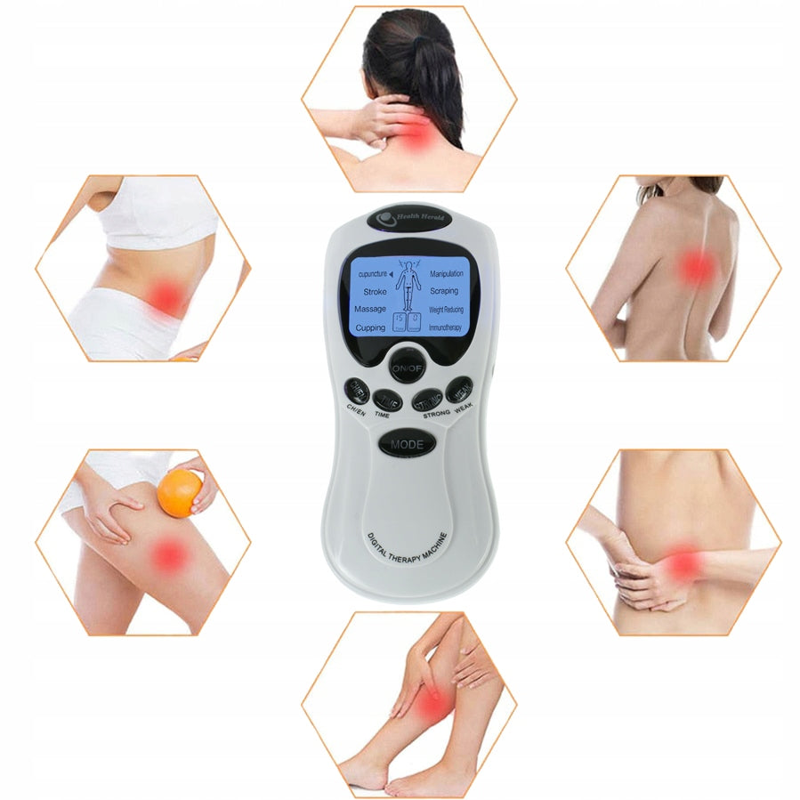 Electrostimulator TENS EMS nerve muscles 2 channels electrode set pads Brand no brand