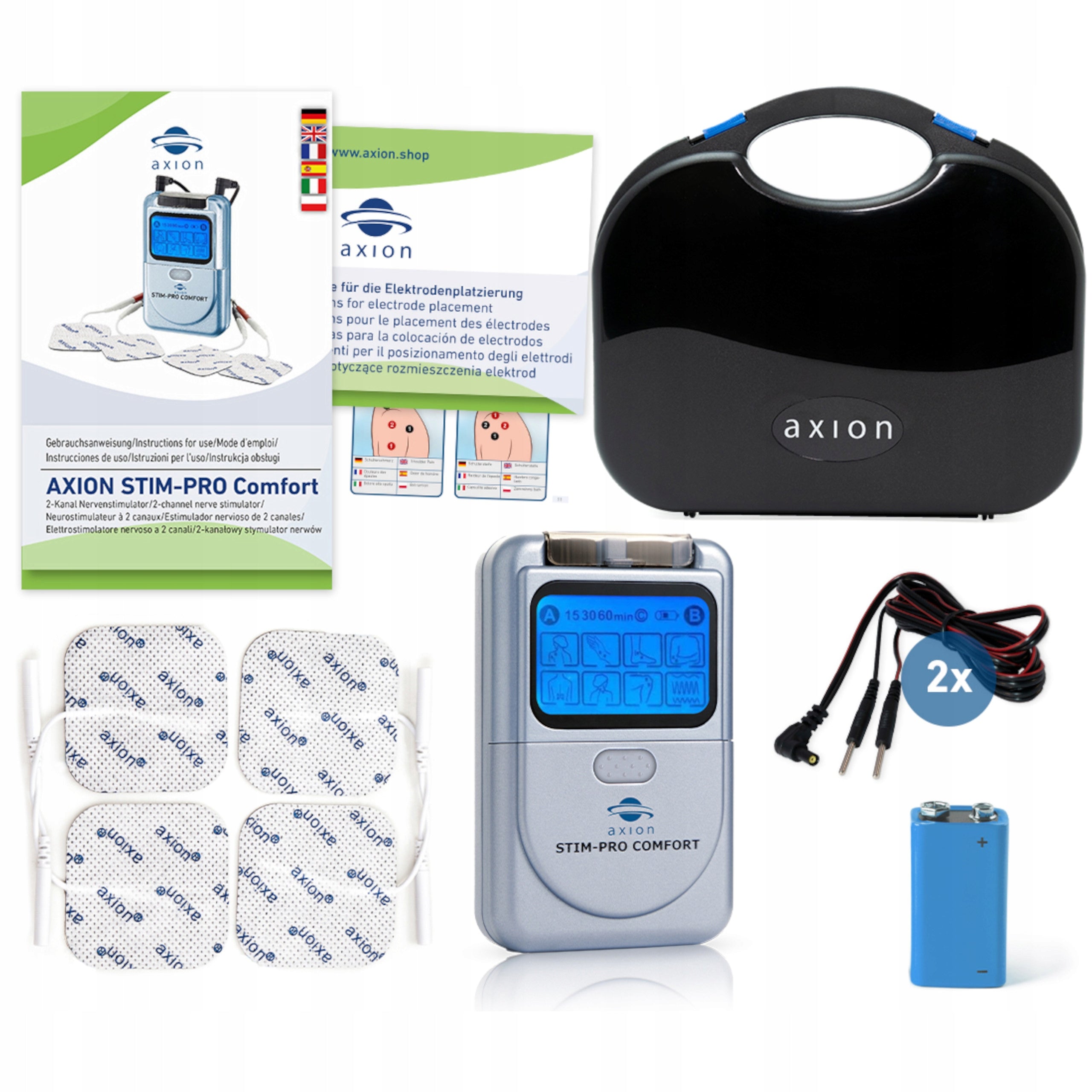 Electrostimulator TENS Stim-Pro Comfort apparatus for back and knee pain Medical device yes