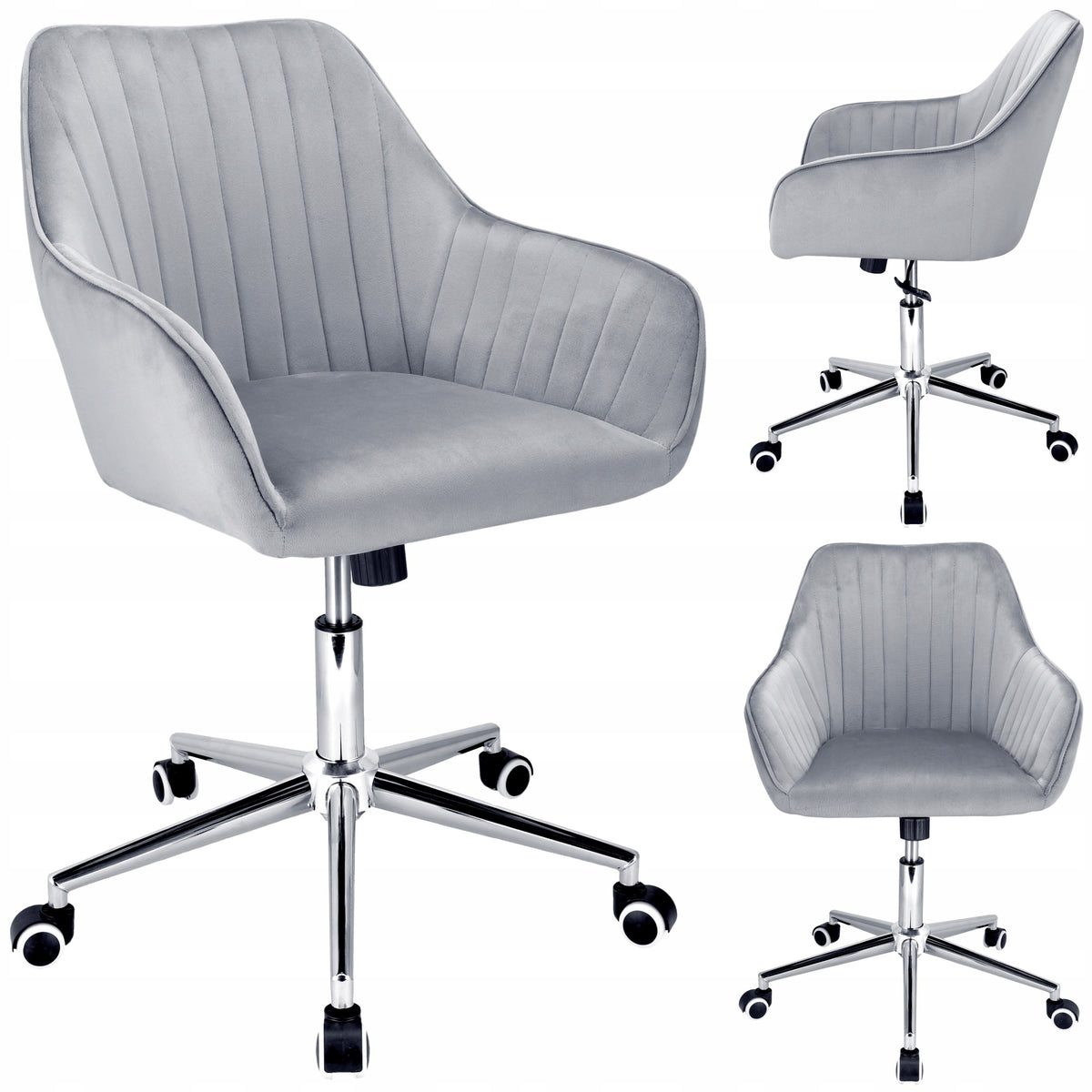 Elegant CORUM Swivel Office Chair for Office Grey Chair JUMIhome