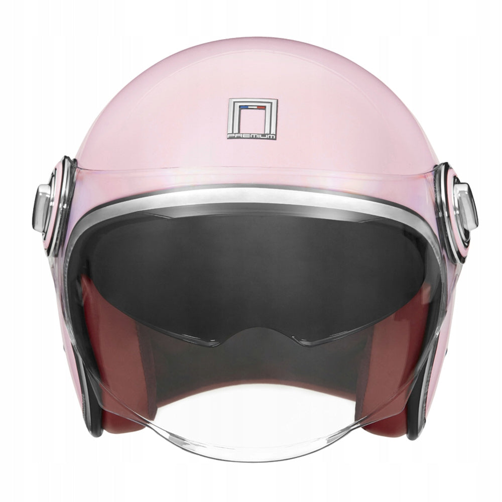 Elegant Neo-Retro pink motorcycle helmet Vespa scooter premium Nox M Manufacturer's catalog number M140-1768-M RÓŻ PASTEL
