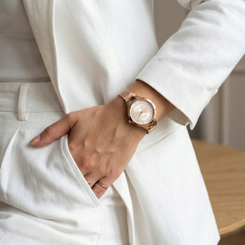 Elegant women's watch G. Rossi LASPEZA mesh BOX Brand G. Rossi
