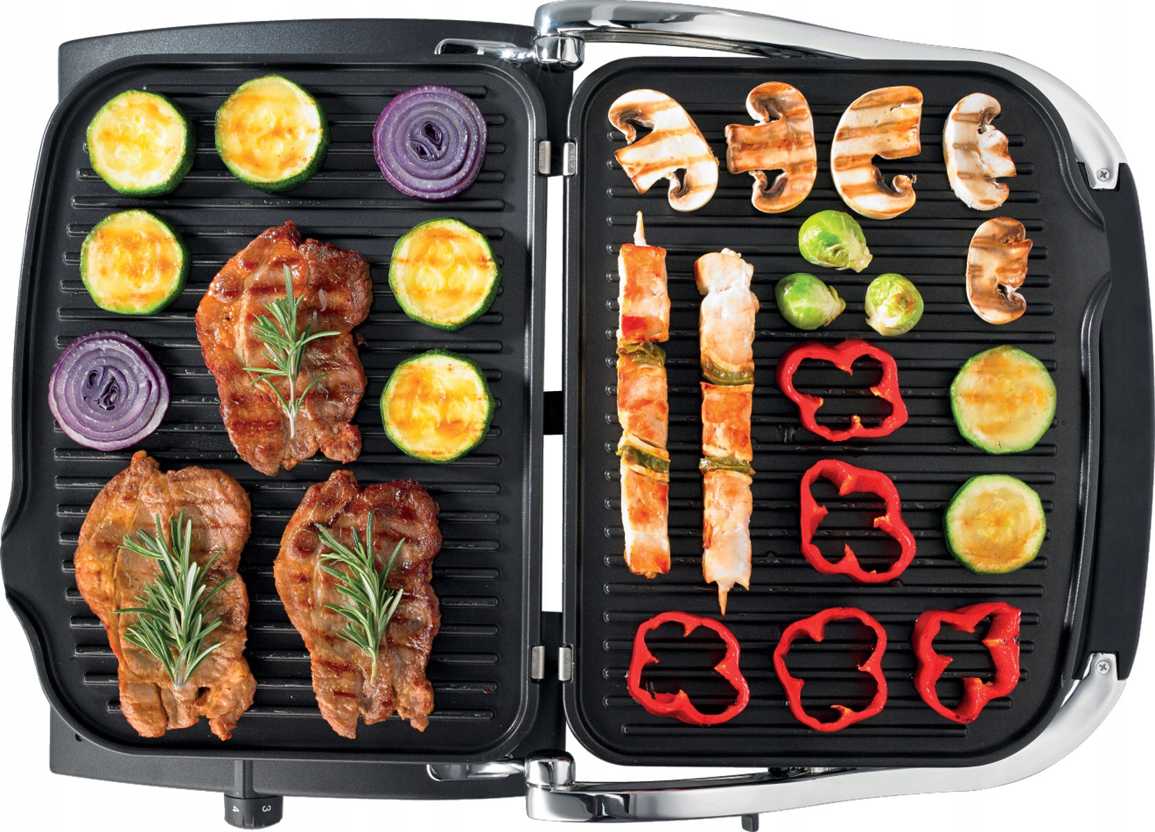 Elektrický kontaktný gril Gorenje KR1800EPRo strieborný/sivý, 1800 W Power rating 1800 W