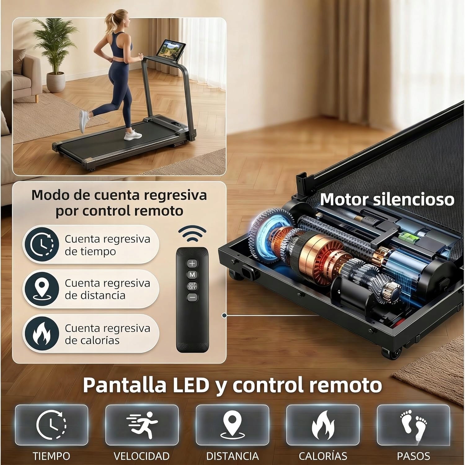 Elektryczna bieżnia Athletic Standard do 120 kg QK-3018 Manufacturer code QK20260120-3-3895