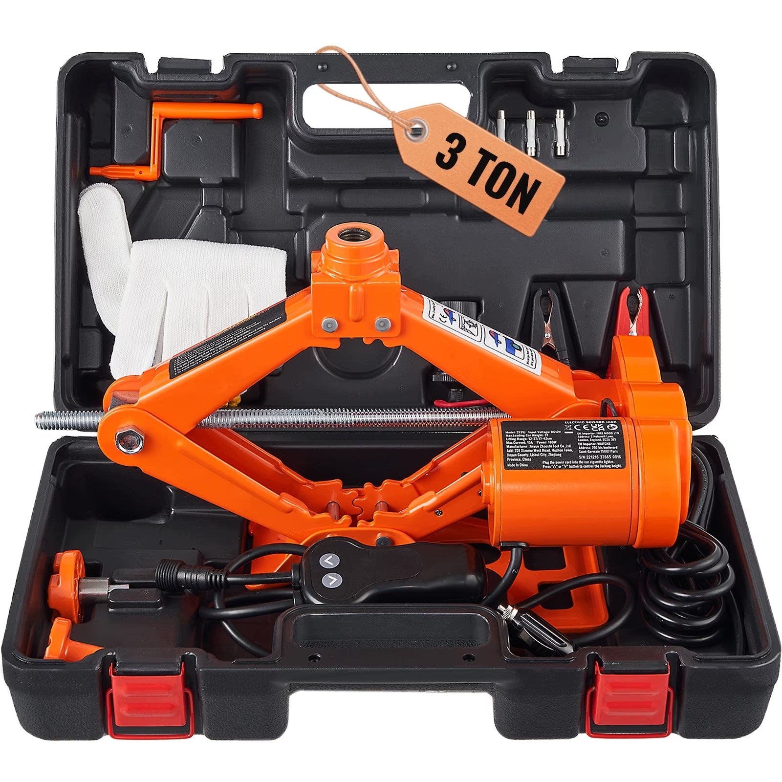 Elektryczny Podnośnik Samochodowy Nożycowy,3T,12V DC,Kompaktowy i Przenośny Manufacturer code 8SS-DDJSQJDTJDWC3D2K7V9
