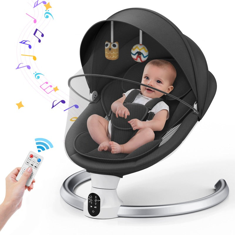 Elektryczny bujak niemowląt App pilot 5 prędkości 3 timery muzyka Bluetooth Manufacturer code 756631835701