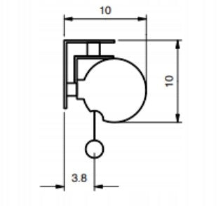 Elektryczny ekran projekcyjny z pilotem na podczerwień 180 x 180 cm 1:1 Manufacturer code CF1B1180180
